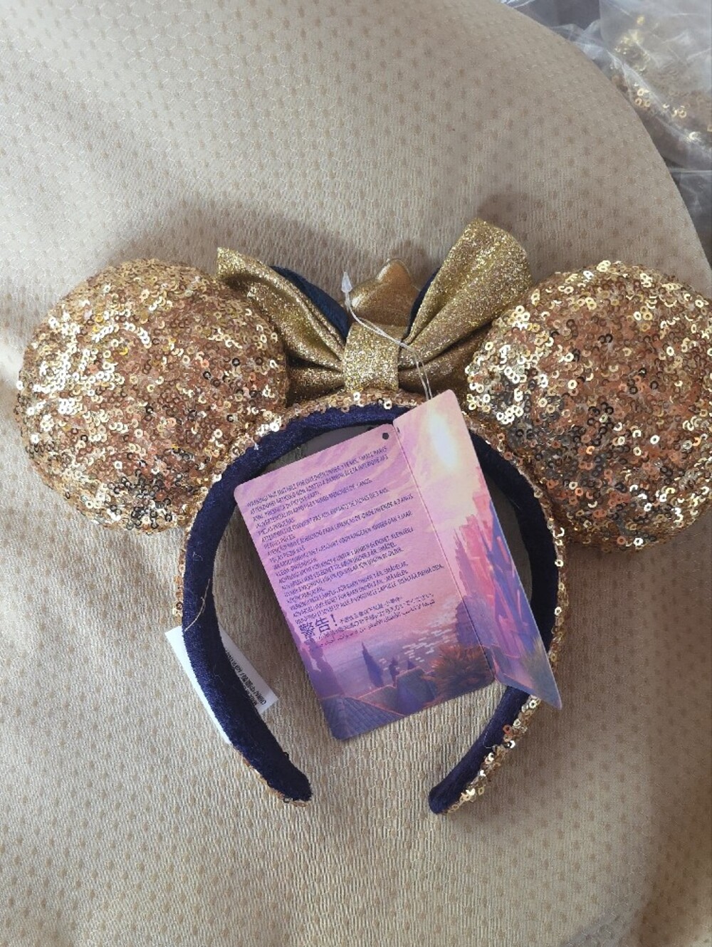 NWT Authentic Disney Parks - Wish Star Film Sequined Minnie Ear Headband _Adults - Picture 3 of 7